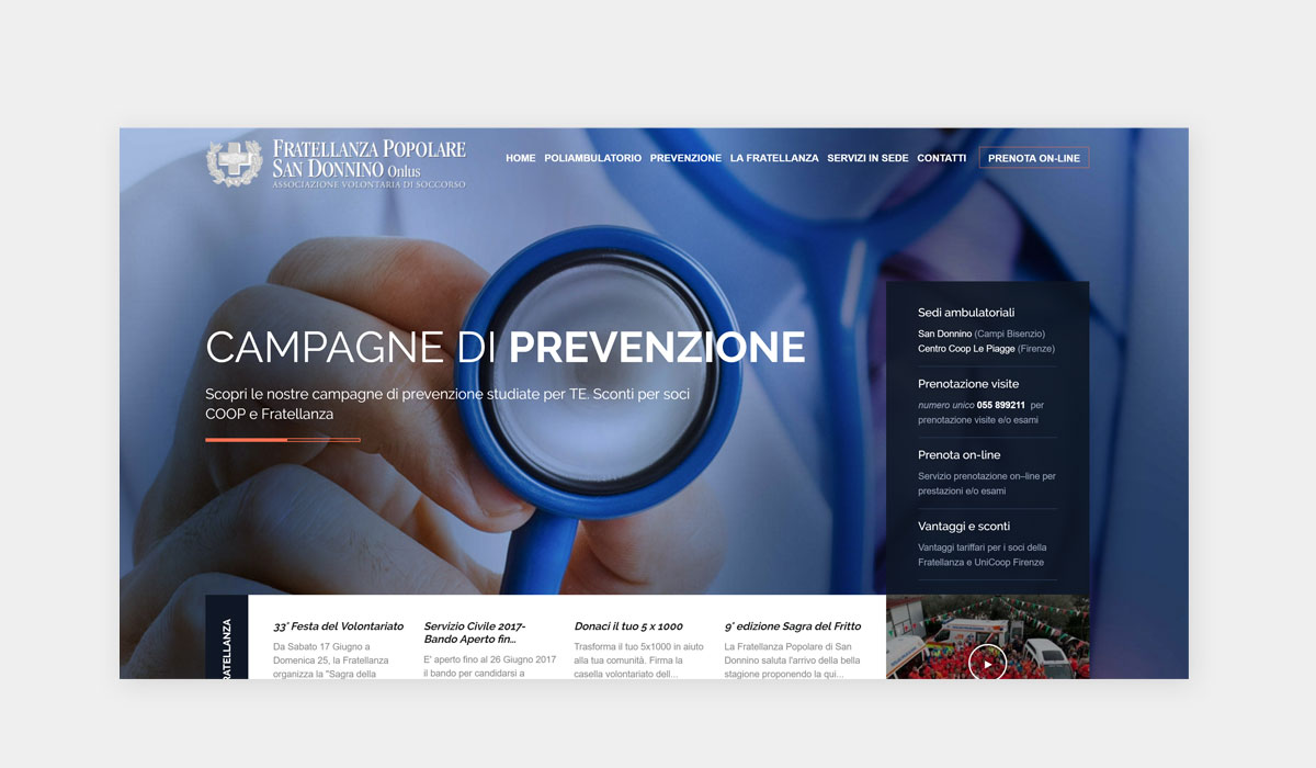 Website Ambulatori Fratellanza Popolare San Donnino