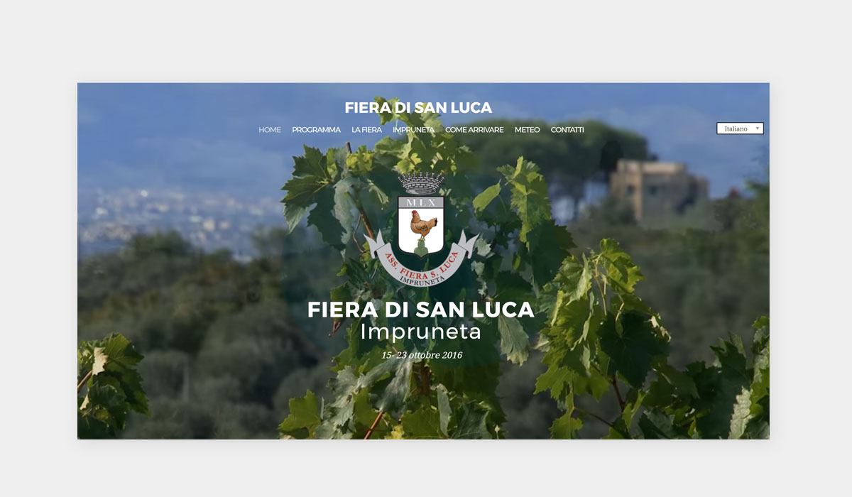 Sitoweb Fiera San Luca Impruneta